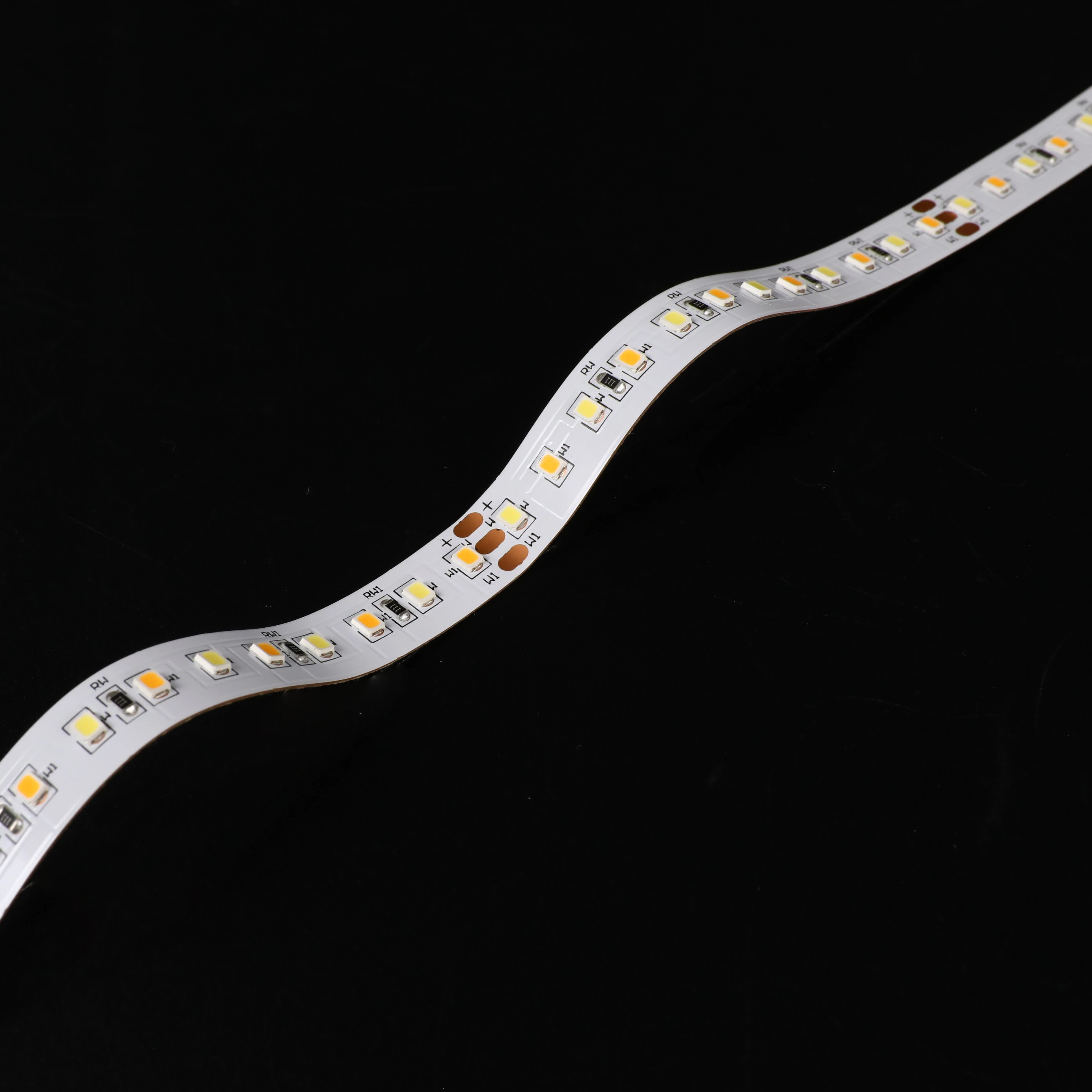 

CCT adjustable smd 2835 dual color cw ww tunable white led strip indoor