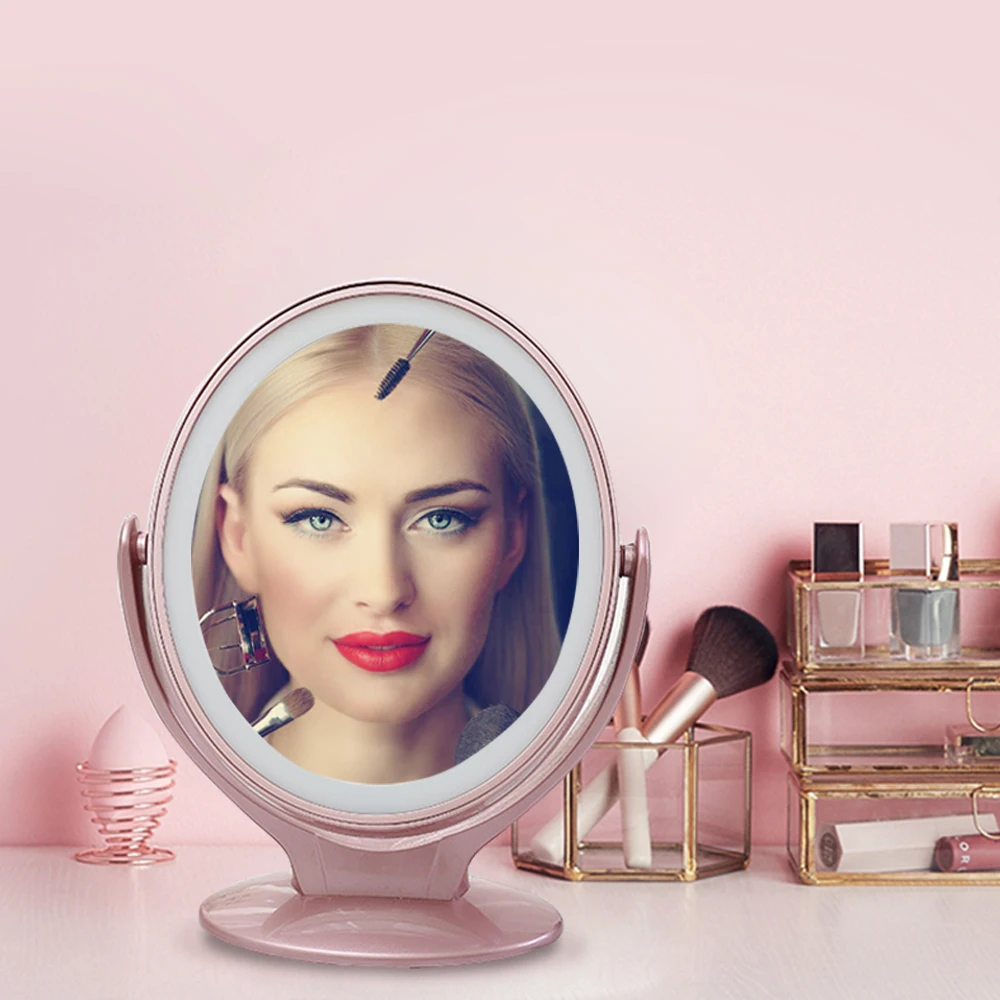 

China Manufacturers 7 Times 360 Degree Espejo LED Mirror With LED Lights