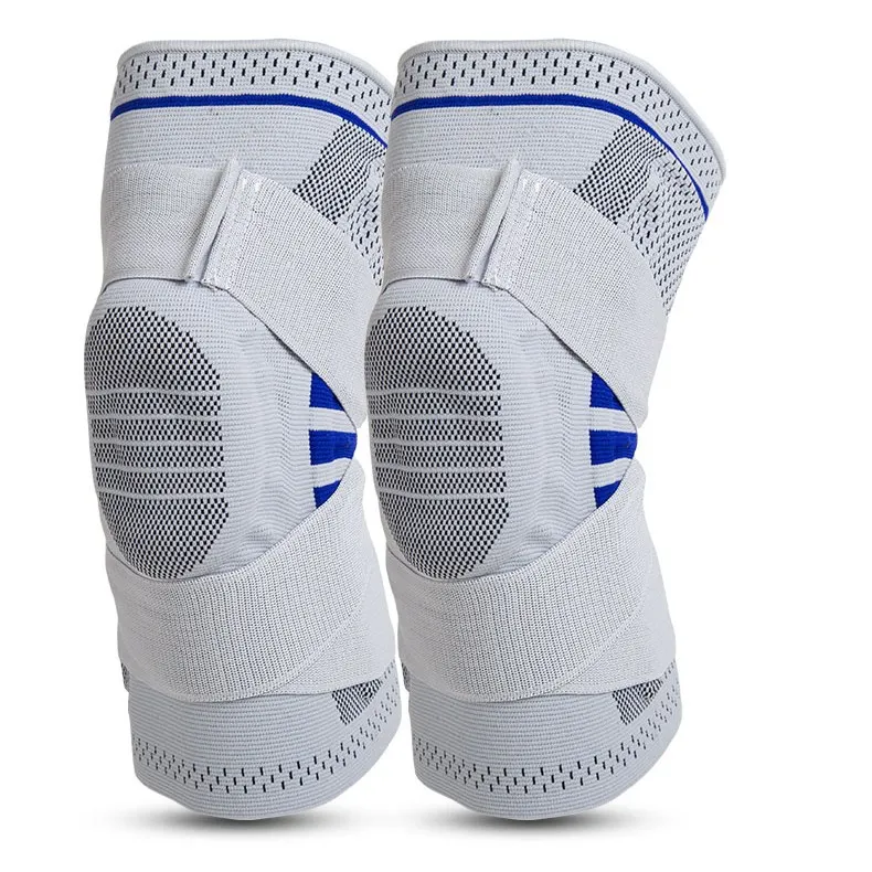 

2021 new design Weightlifting Knee Sleeve Compression Running Knee pads for sports and fitness, Black&light grey