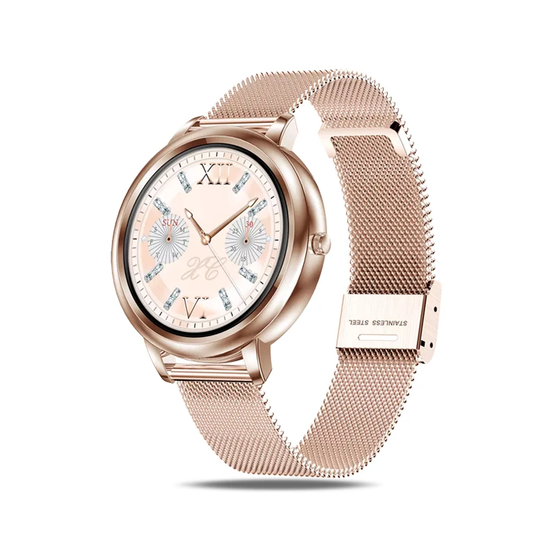 

2021 Ultra-thin women smart watch MK20 with customize watches face blood pressure waterproof female health smartwatch NY13 R18