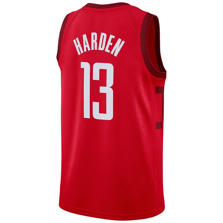 

Custom Logo Men's #13 James Harden Jersey Houston Basketball Rocket Shirts Uniform Wholesale Blank Sports Vest for Men