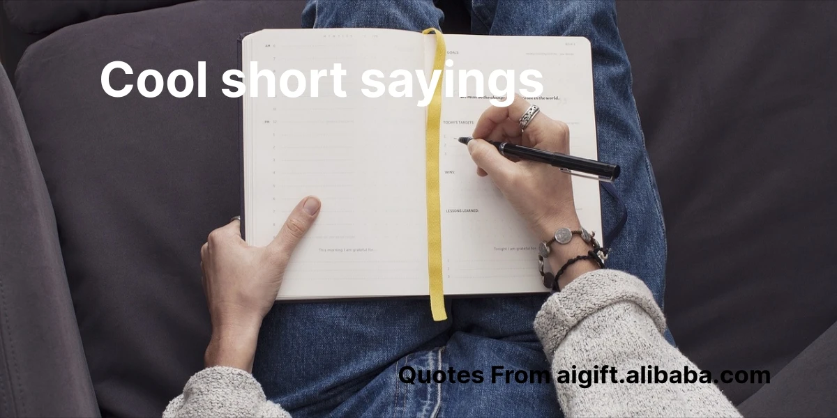 cool short sayings