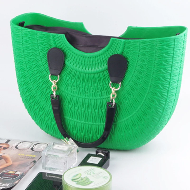 

Wholesale Custom Rubber Womens Waterproof Fashional Shoulder Bags Eva Beach Tote Bag Beach Bags Handbag, A-o