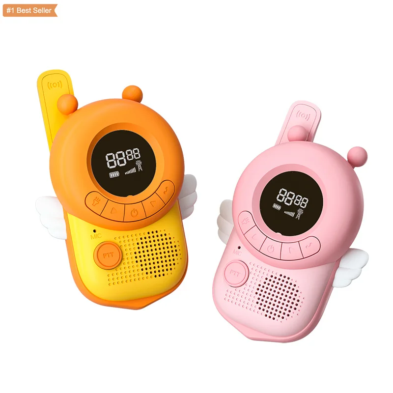 

Cute Mini 2Pack Portable Handheld Transceiver Child Outdoor Interactive Toys Wireless Walkie Talkies For Kids Pink Gallopworld