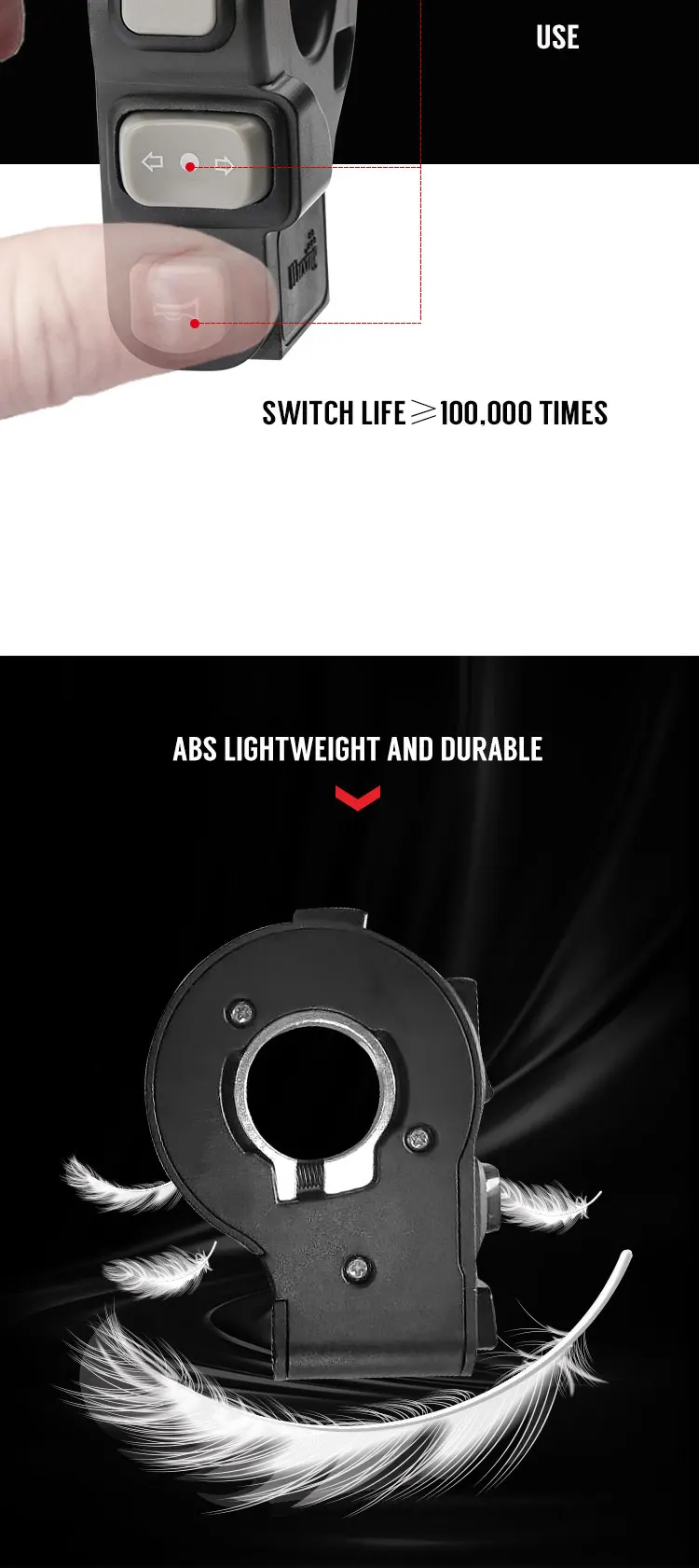 Wuxing Electric Motorcycle Scooter Multi Function Switch,E Dirt Bike