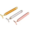 Beauty Bar 24k Golden Pulse Facial Massager Face Beauty Massager Energy Instant Face Pull Tight Firming Lift