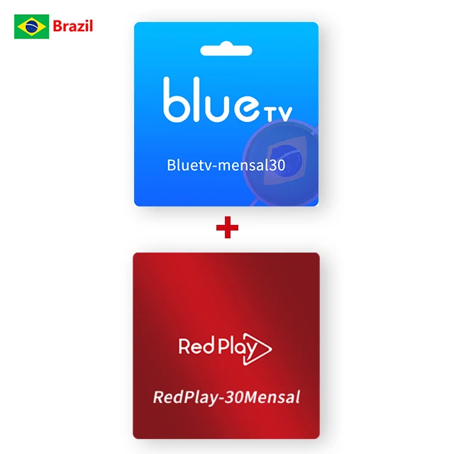 

For Brasil Bluetv TV RedPlay Unitv TV Monthly Combo Express Gift Card Brazilian Portuguese