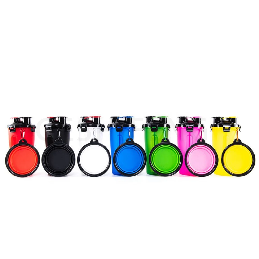 

Drop Shipping Red/Black/White/Blue/Green/Pink/Yellow Color Pet Portable Water Cup Dog Water Bottle Pet Mineral Water Bottle, Picture color