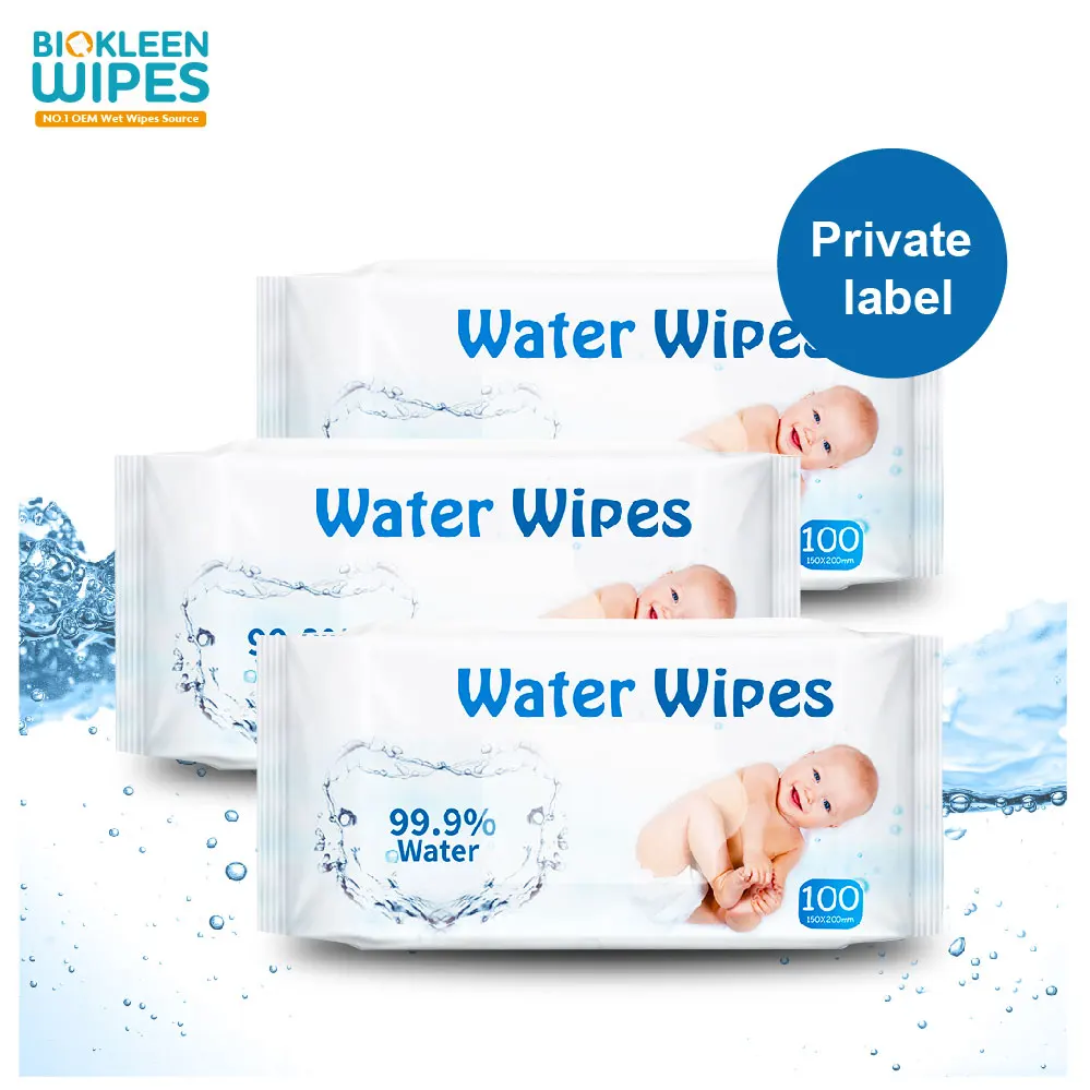 

individual wrapped cotton wipes 99% water biodegradable water wet wipes single pack water based wipes non alcohol