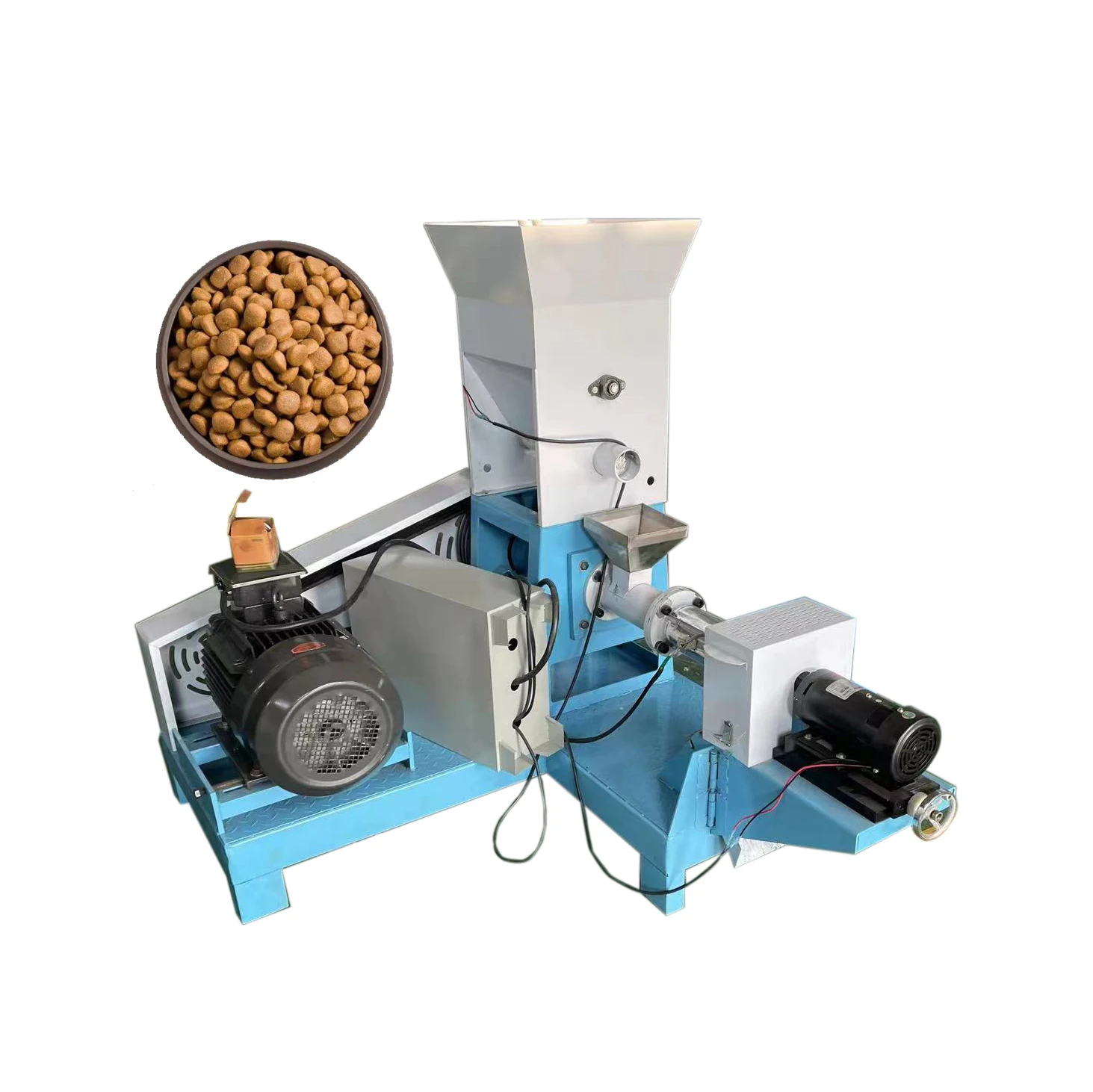 

Big Discount Pet Food Twin Screw Extruder floating Fish Feed Pellet Making Machine For Sale
