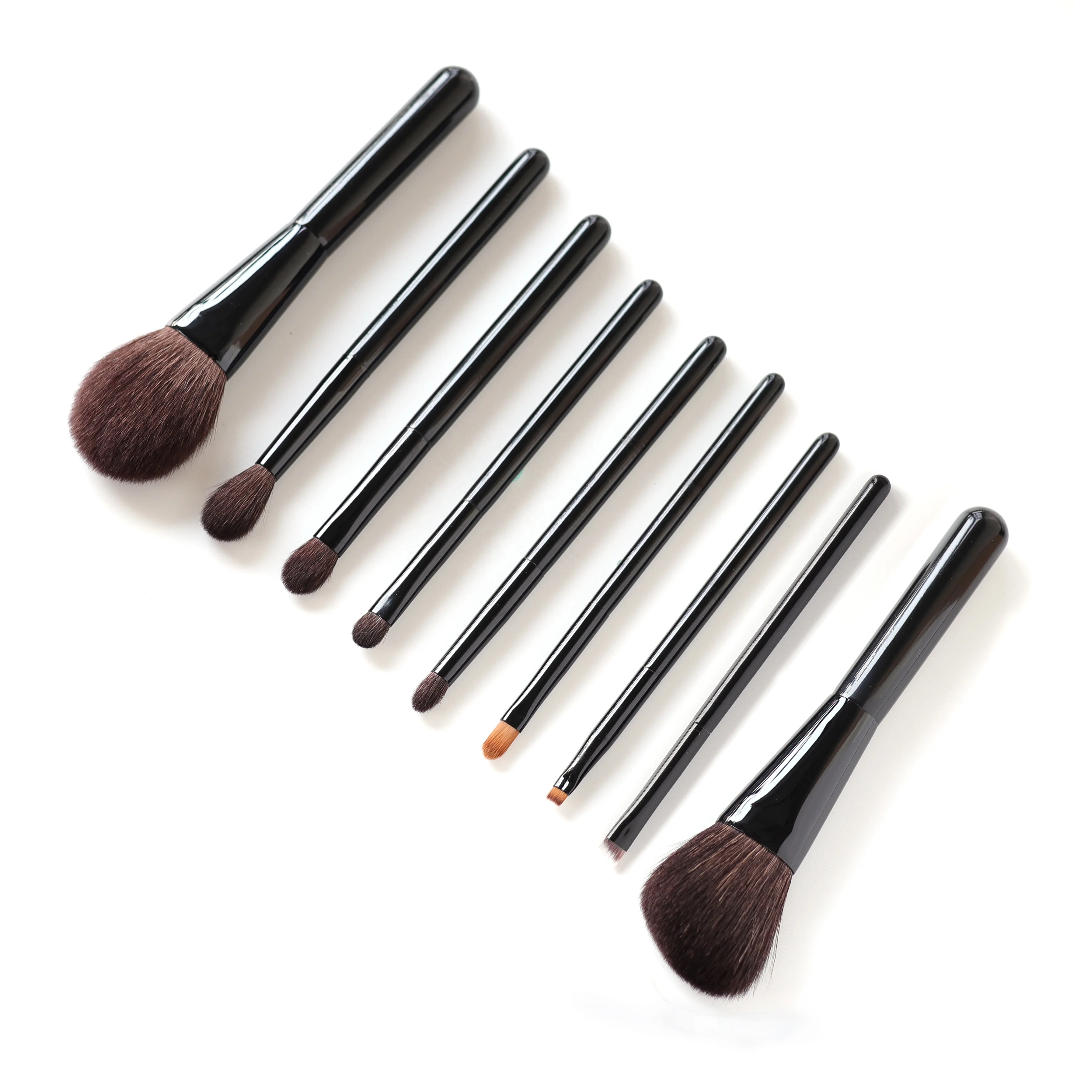 

OVW 9 Pcs Natural Hair Makeup Brushes Cheek Blusher Highlight Eyeshadow Blender Blending Brush brochas maquillaje profesional