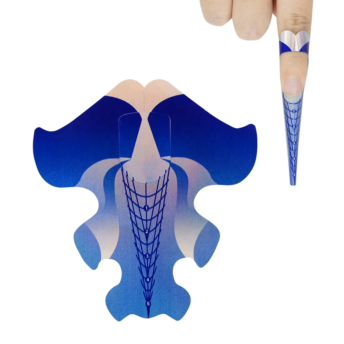 

Nail Tips Form Extension Form Roll Nail Art Paper Form PVC Sticker for Acrylic UV Gel Nail Extension