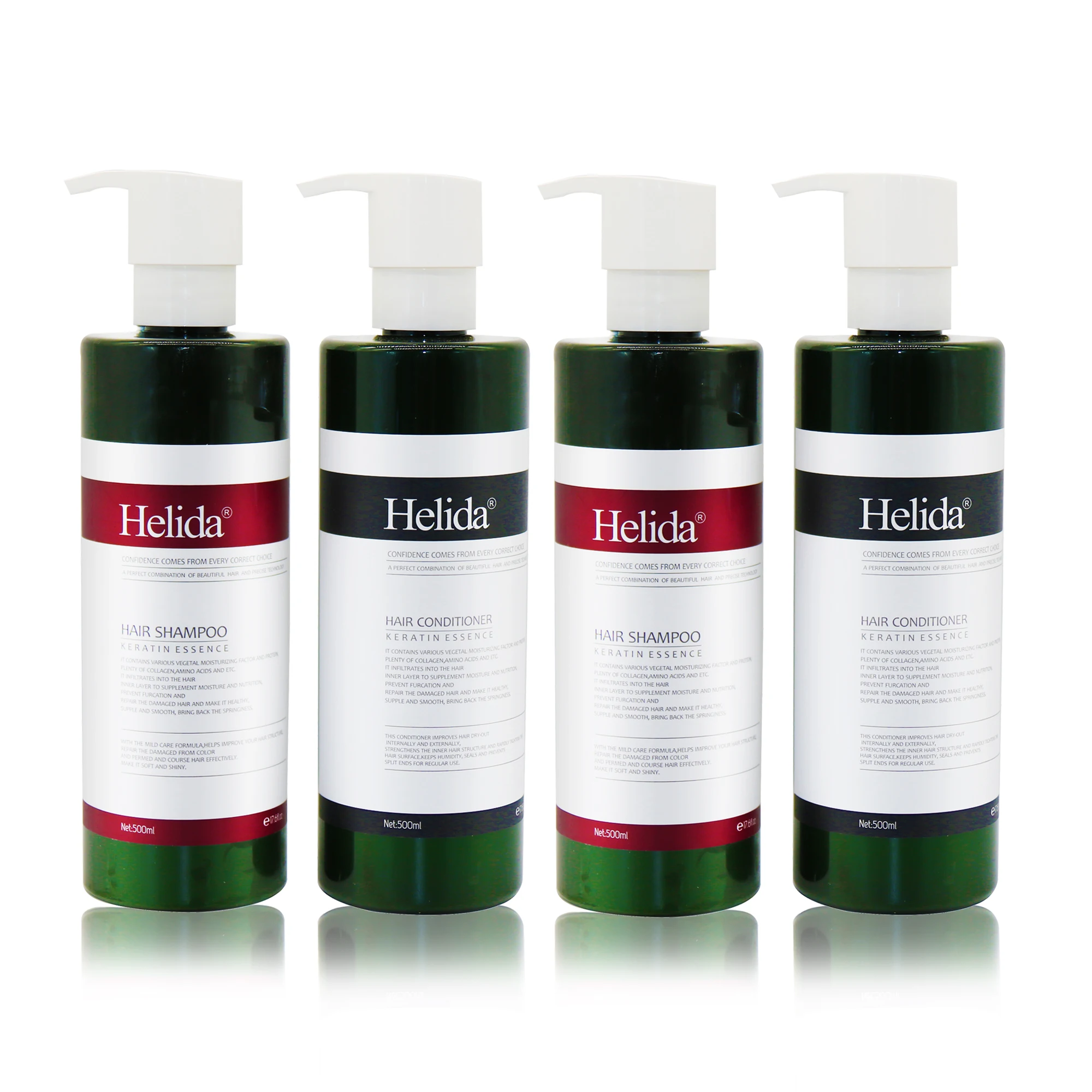 

HELIDA CSD-RTS01 Factory Price Deep Cleaning Shampoo 500ml For Salon Nourishing Shampoo And Conditioner