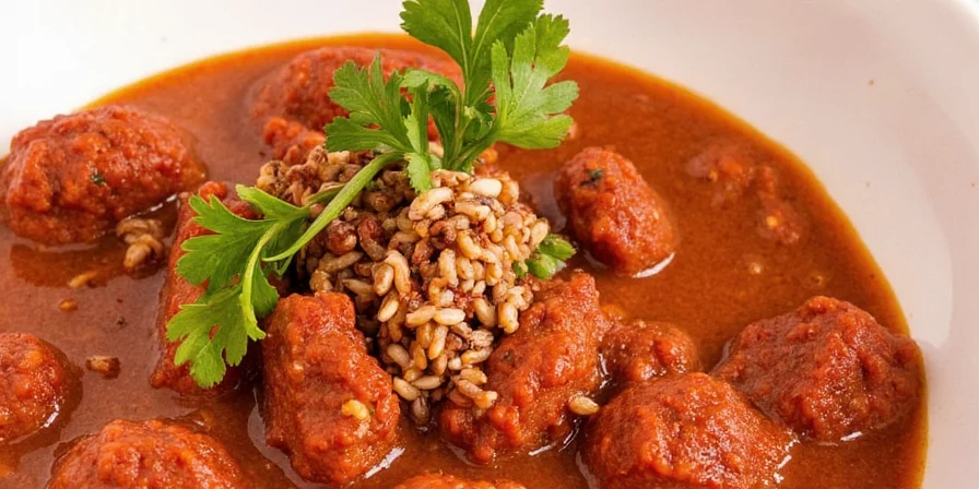 Mole Sauce with Chocolate Shavings