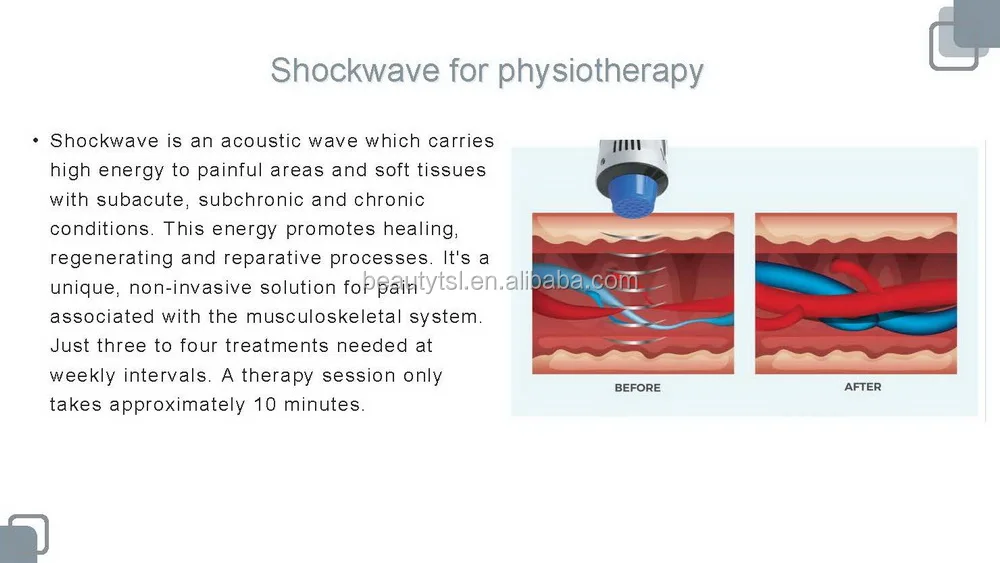 Vacuum suction physical shock wave body massage machine / shockwave treatment for Tennis elbow/houlder pain