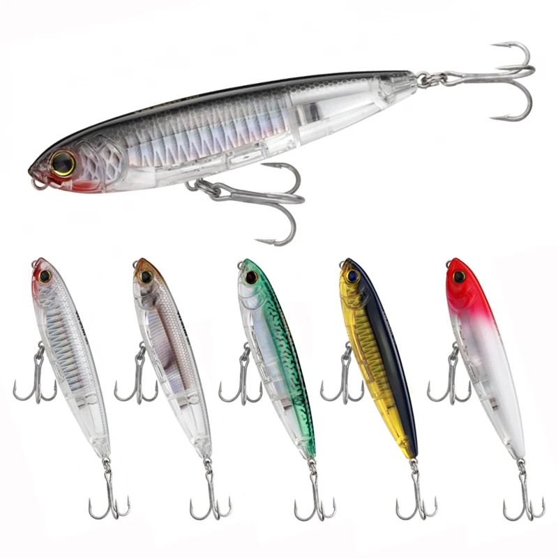 

JETSHARK Wholesale 17.5g 100cm 9colors Floating Plastic Fish Lure Hard Bait Pencil Lure