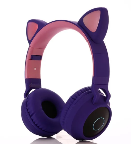 

Cat Ear Wireless Headset Gaming With Led Light LED Cute Headphones Comfortable 5.0 Gaming Earphone For Kids Headphones