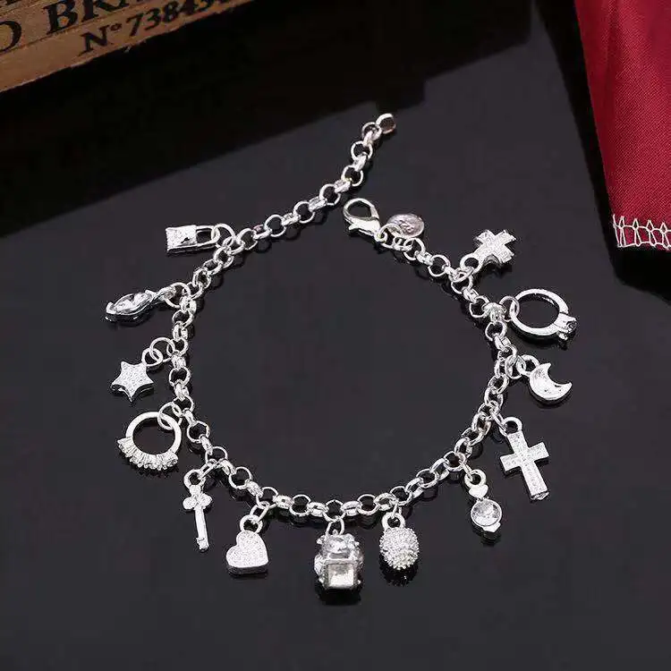 

Jachon Factory direct sale fashion bracelet many elements alloy bracelet hot sale dainty bracelet, As picture