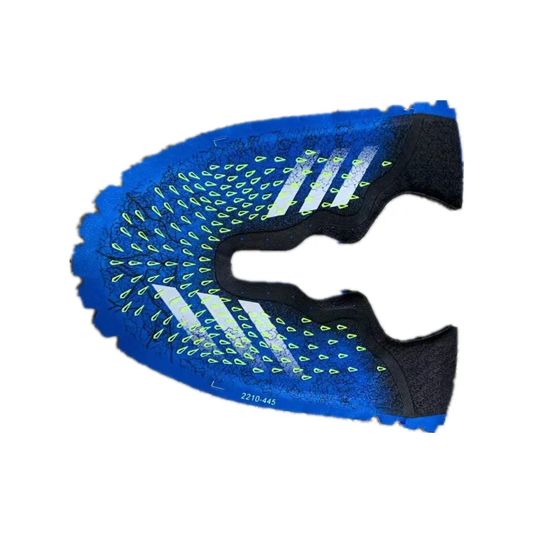 

Factory Outlet Cheap Price Half Semi-finished Semi-manufactured Upper of Soccer Football Sport Shoes Product Goods Upper Outsole, Green, blue, black, custom