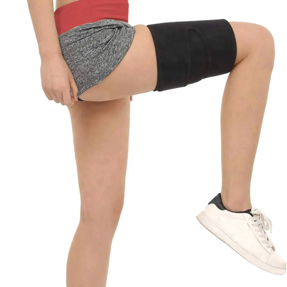 

Thigh Trimmer Sweat Band Leg Slimmer Weight Loss Neoprene Gym Workout Corset Thigh Slimmer, Black