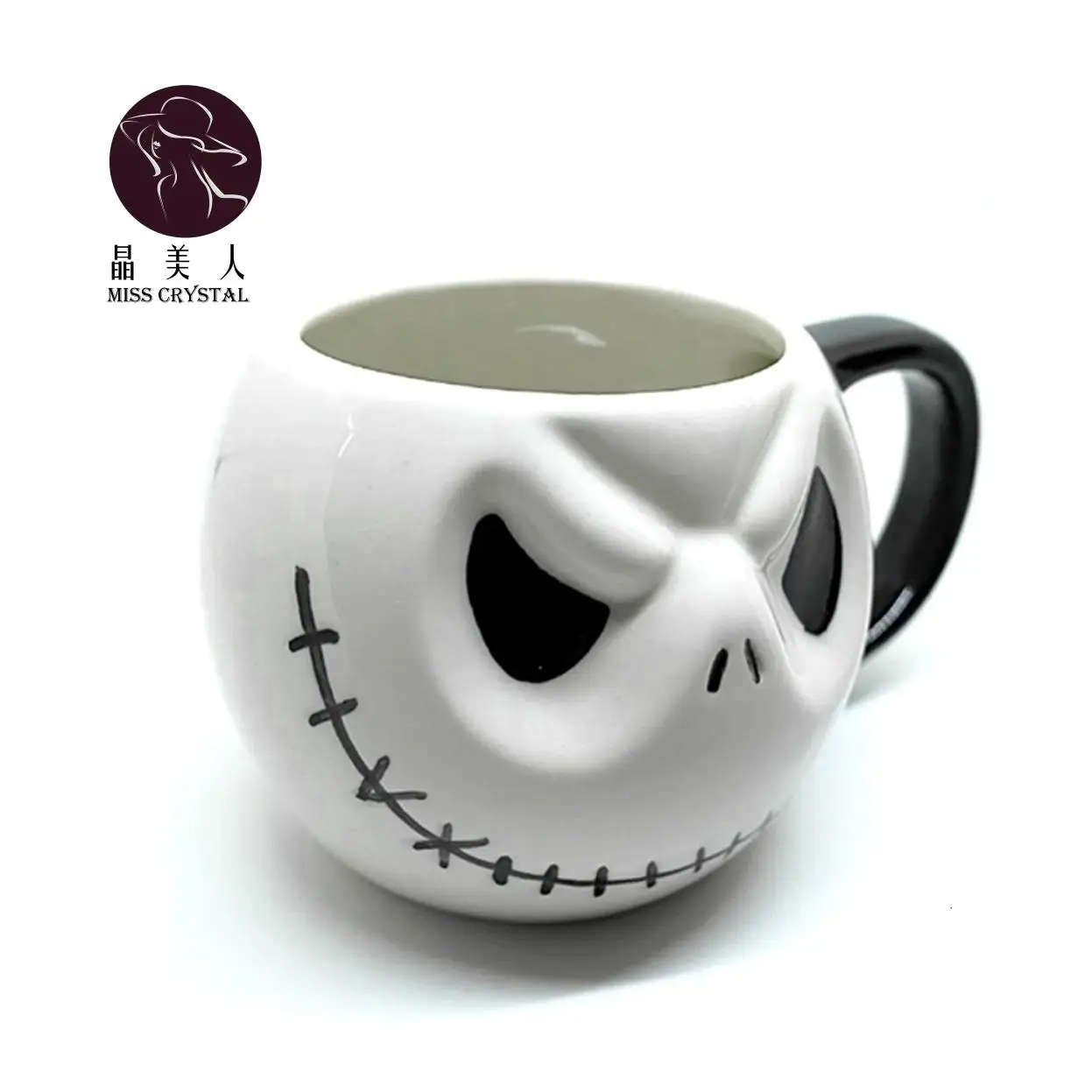 

2021 Nightmare Before Christmas Gift Jack Coffee Mugs Cartoon Tea Cup Halloween Bar Gift Cup, White