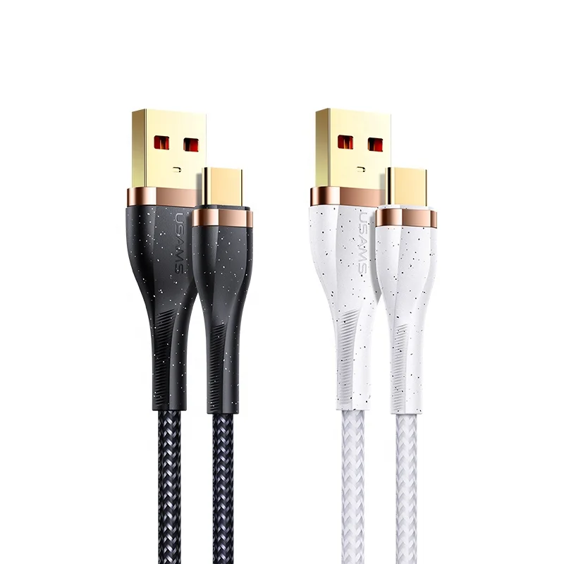 

USAMS Ready to Ship US-SJ487 U64 Alloy Braided Type-C Data and Charging USB Charger 3A 1.2m Data Cable