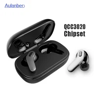 

oem mini sports stereo qualcomm qcc3020 aptx in ear tws earphones headphones BT v5.0 true wireless earbuds with charging case