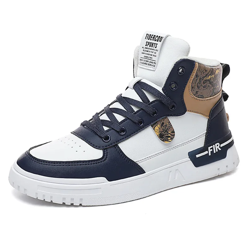 

Fall 2021 new high-top sports shoes versatile sneakers men's fashion casual shoes
