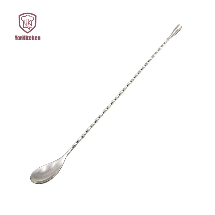 

Stainless Steel Mixing Spoon Long Handle Cocktail Spoons Bar Spoon