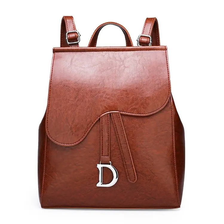 

New Fashion Multi-function PU Leather Backpack for Girls and Women, Gray