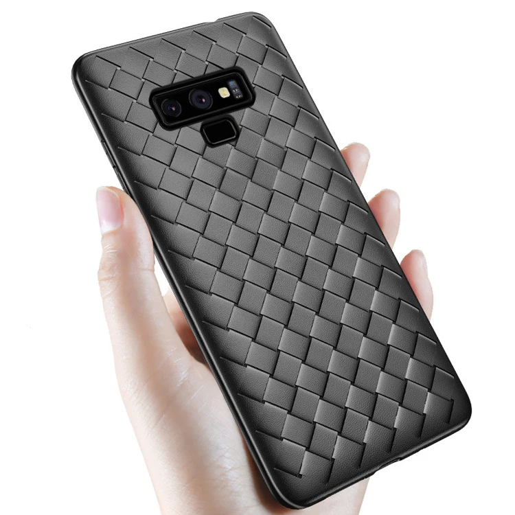 

Fashion luxury heat dissipation design weaving leather grain soft tpu mobile cell phone cover case for tecno wx3 y2