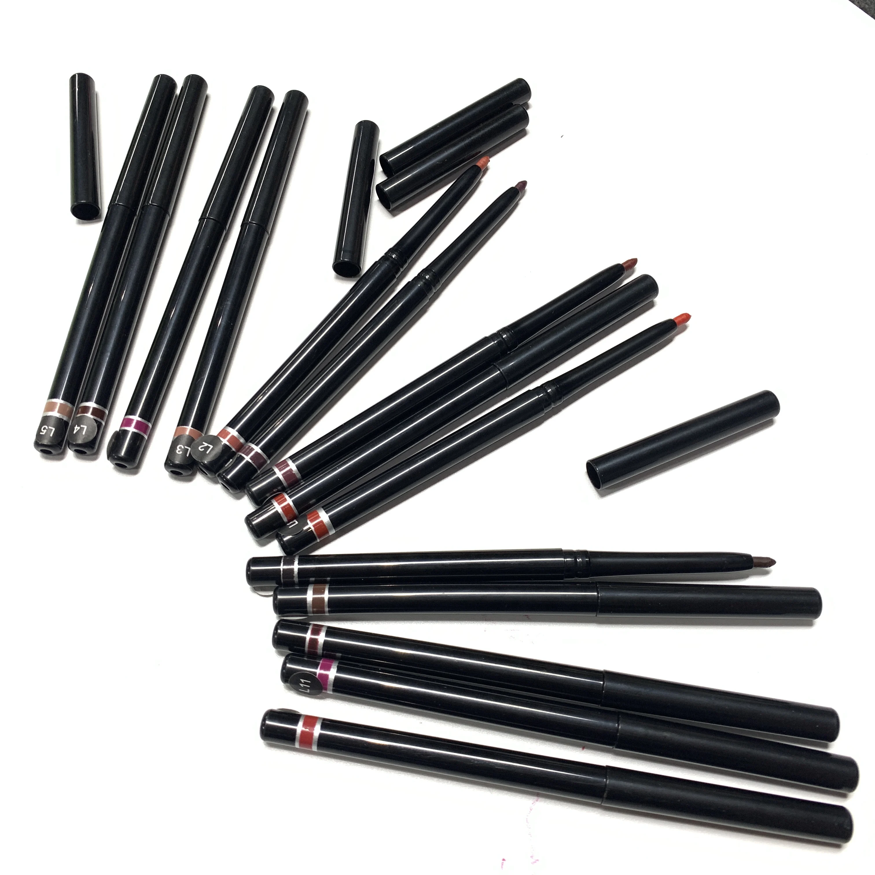 

high quality velvet waterproof hot sell vegan lip liners custom private label