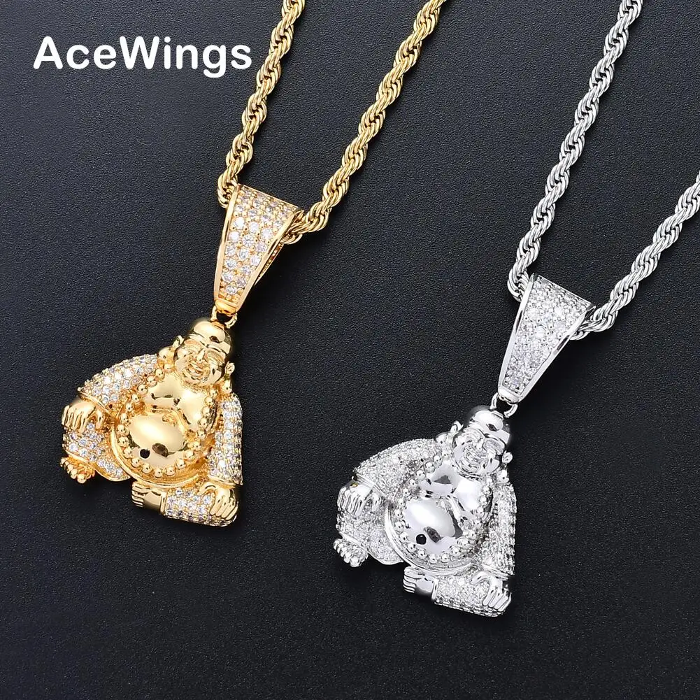 CN074 Bling Bling CZ Jewelry  Pendant Iced Out Cubic Zircon Necklace Hip Hop Gift Jewelry