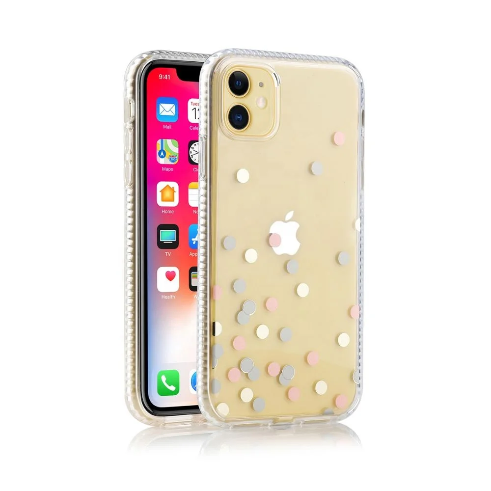 

New Process IMD Marble Smart Phone Case Cover for iPhone 11 Printing Case Accessories for iPhone 11 Pro, Transparent