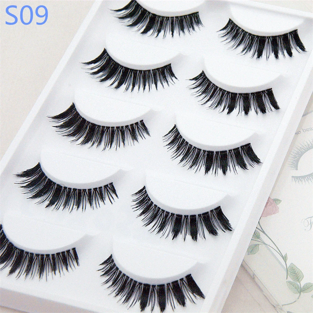 

ELP001 1Pair 3D Mink False Eyelashes Cruelty Free Criss-cross Lashes Thick Natural Lashes Fluffy Lashes Makeup Extension