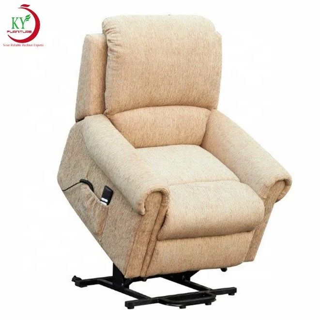 

JKY Furniture Power Lift Chair With Dual Two Motors Linear Actuators And UKFR Standard Chenille