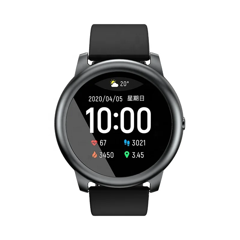 

Global Version Haylou Solar LS05 Smart Watch Outdoor Running Long Standby Measure Heart Rate Sport Watch Haylou LS05, Black