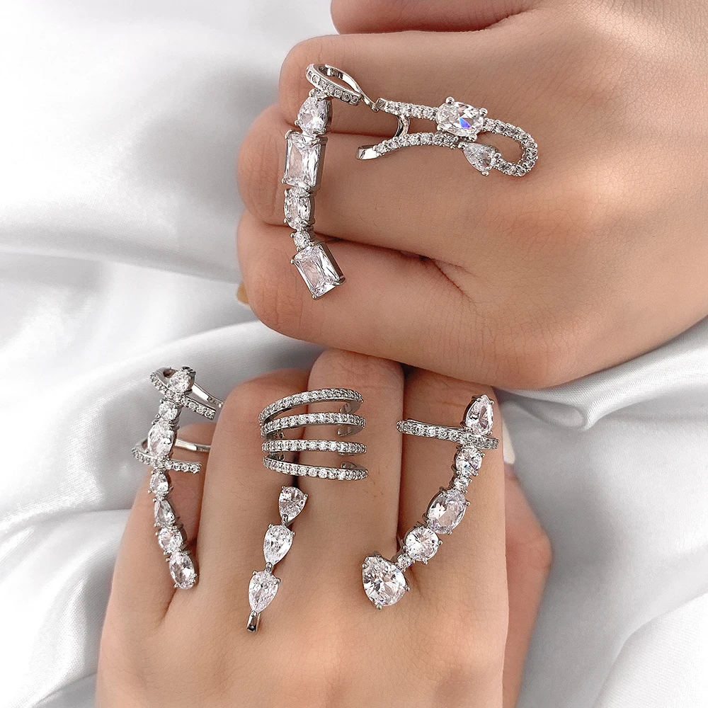

925 Silver Hoop stainless steelgold plated white earrings 2021 gold filled jewelry for women