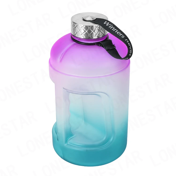 

2020ebay hot sellers 2.2L Large Capacity Water Bottle PETG plastic Time Marker water bottle for outdoor GYM sport customized, Customized color