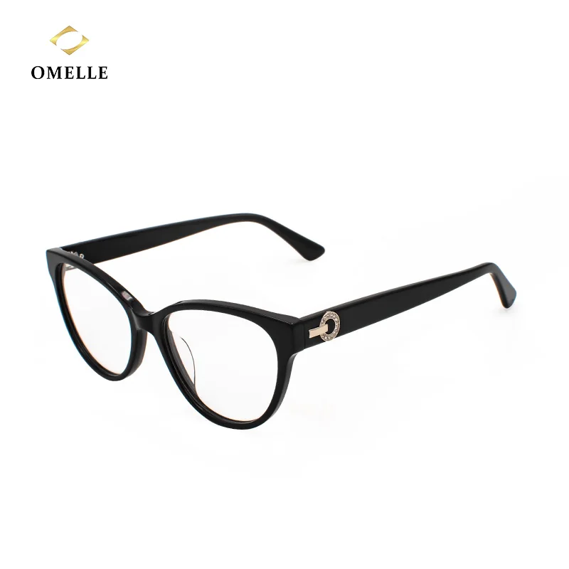 

OMELLE Diamonds Accessories Optical Frames 2021 Women Men Sale and Clear Designer for All Faces Acetate Glass Eyeglasses