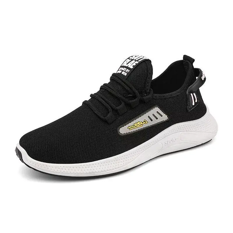 

New Autumn Trend Fashion Men Casual Sneakers Knitted Breathable Mesh Fashion Shoes, 3 colors