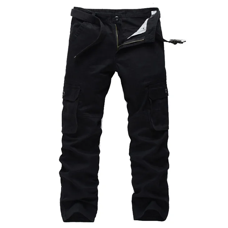 Wholesale fashion casual tactical men's cargo trousers sports work cotton cargo pocket pants