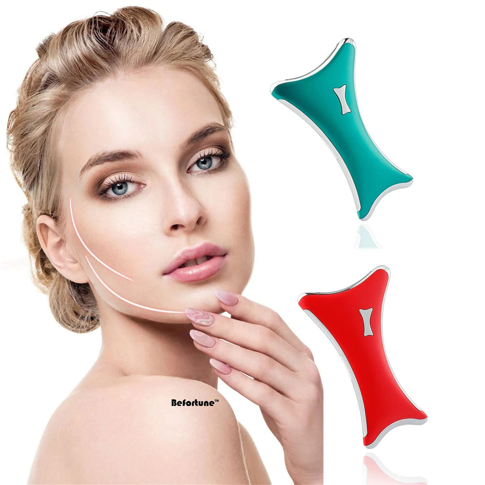 

Heating Electric Gua Sha Tool Most Popular Hot Guasha face massager Red Blue Green LED light Electric Face Scraping beauty