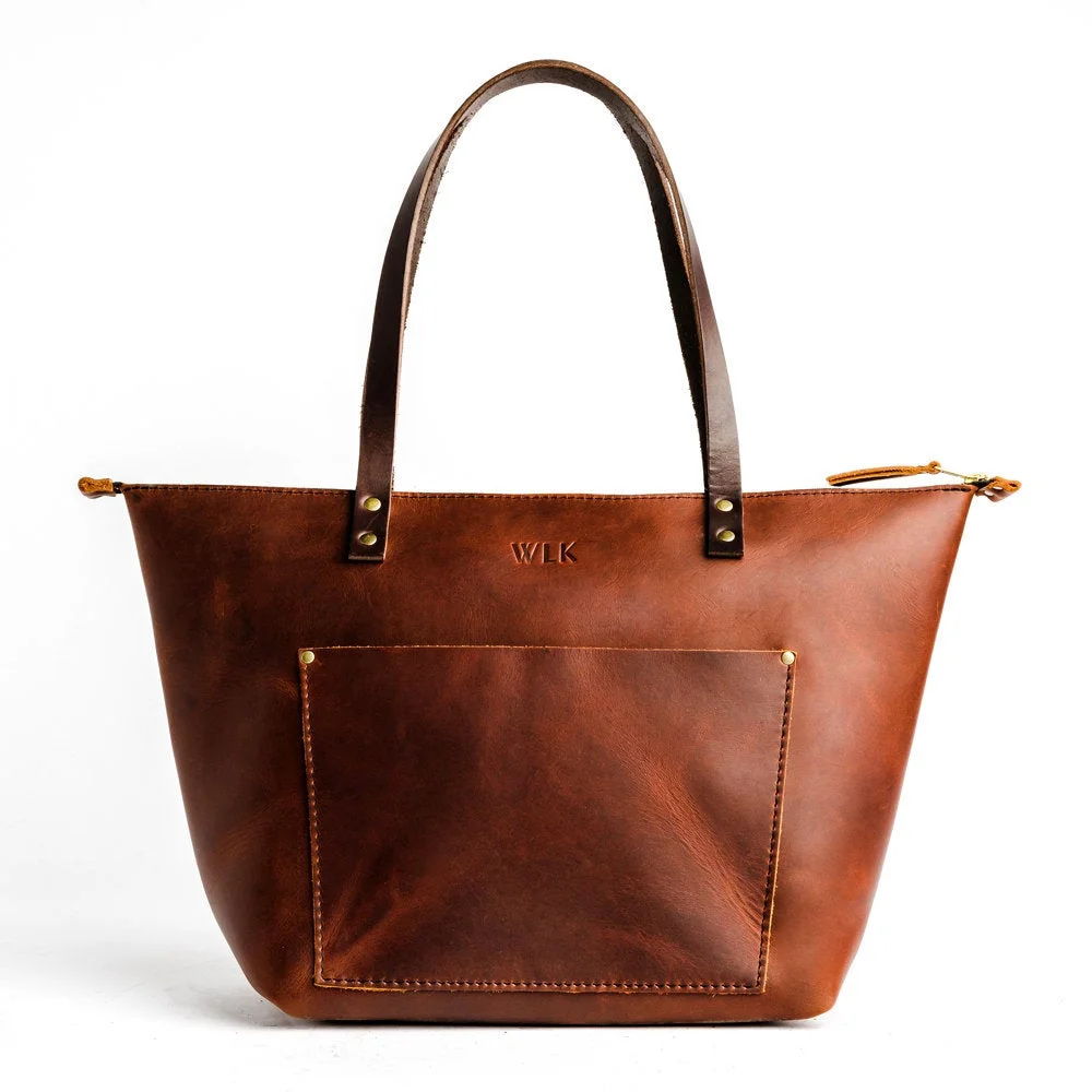 

Oversized Classic Monogram Leather Tote Bag, Picture
