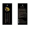 Custom printed 300gsm coated paper hang tag hair label for wig extension