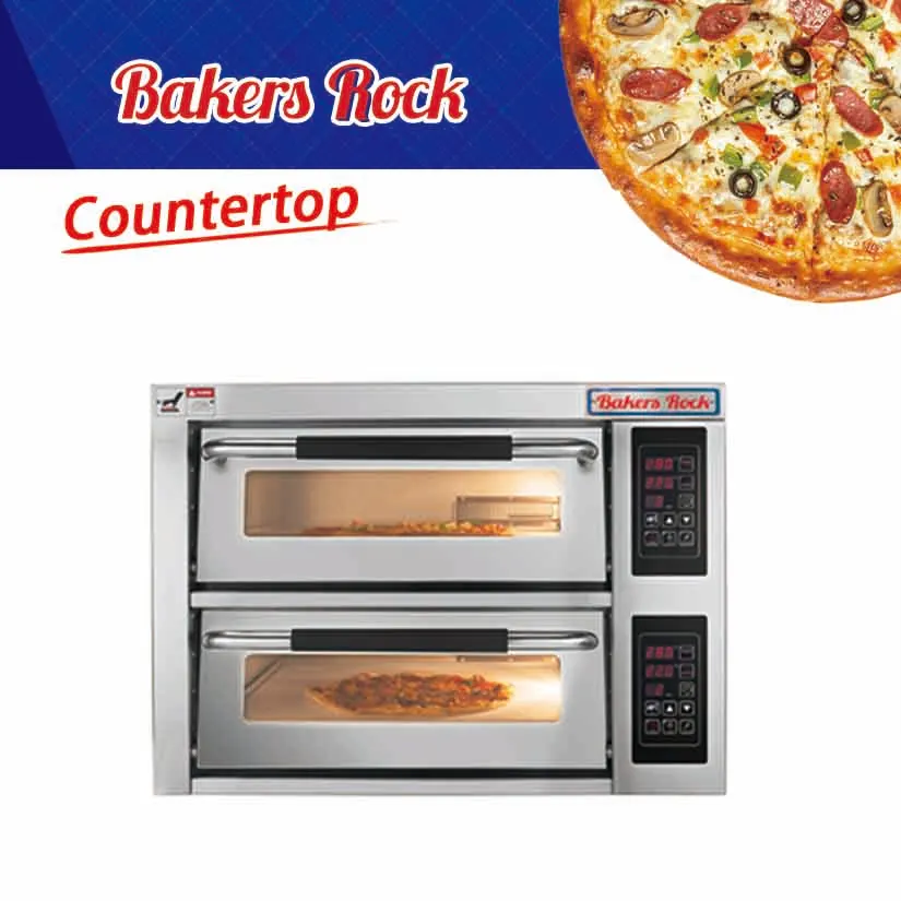 Electric Deck Oven for Cafeteria New Pizza Deck Oven for Pizza Shop Fast Baking Equipment Factory Bakery Machine Pizza Deck Oven