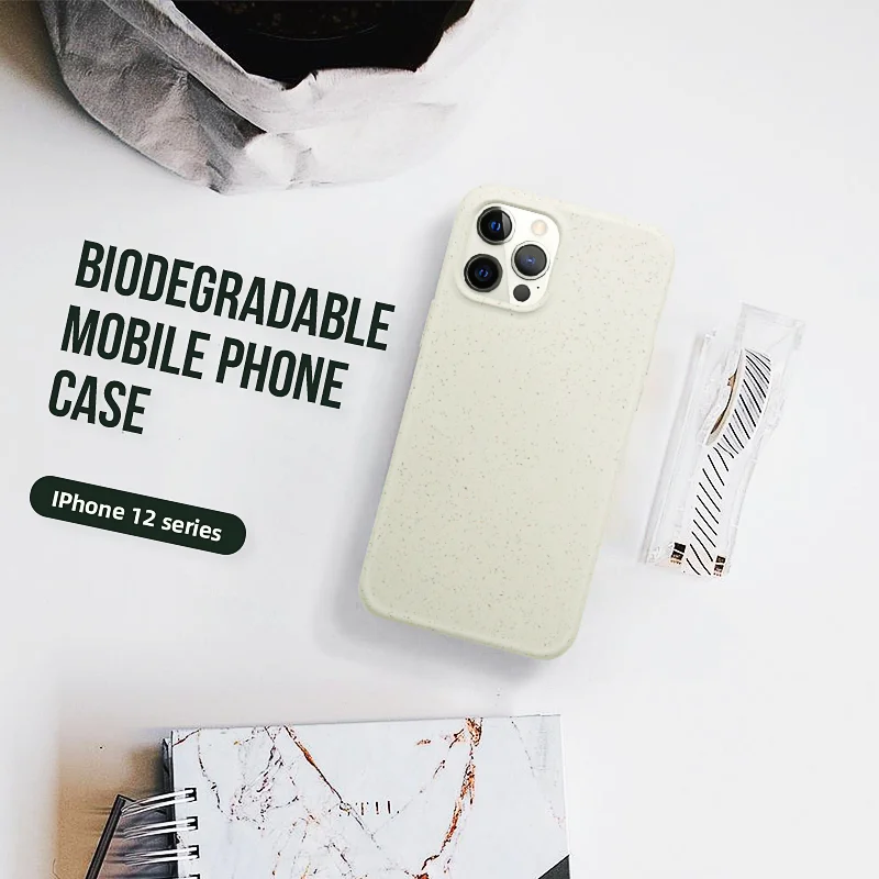 

pbat fully biodegradable eco compostable phone case for iphone 12 5.4 6.1 6.7, Customized color accepted