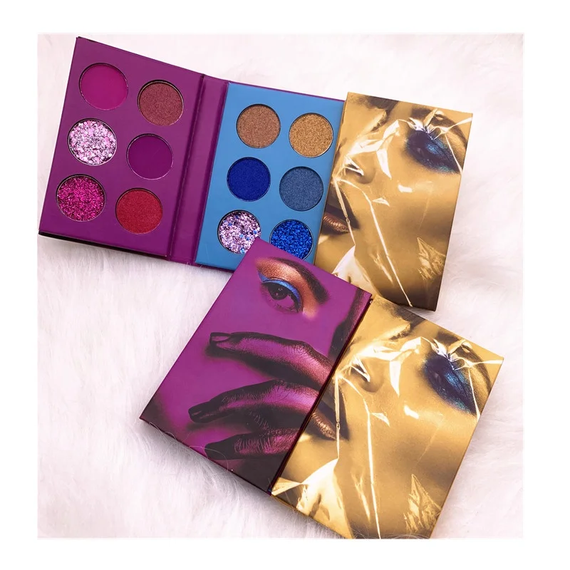 

Nude pigmented makeup custom eyeshadow palette with private label eyeshadow palette