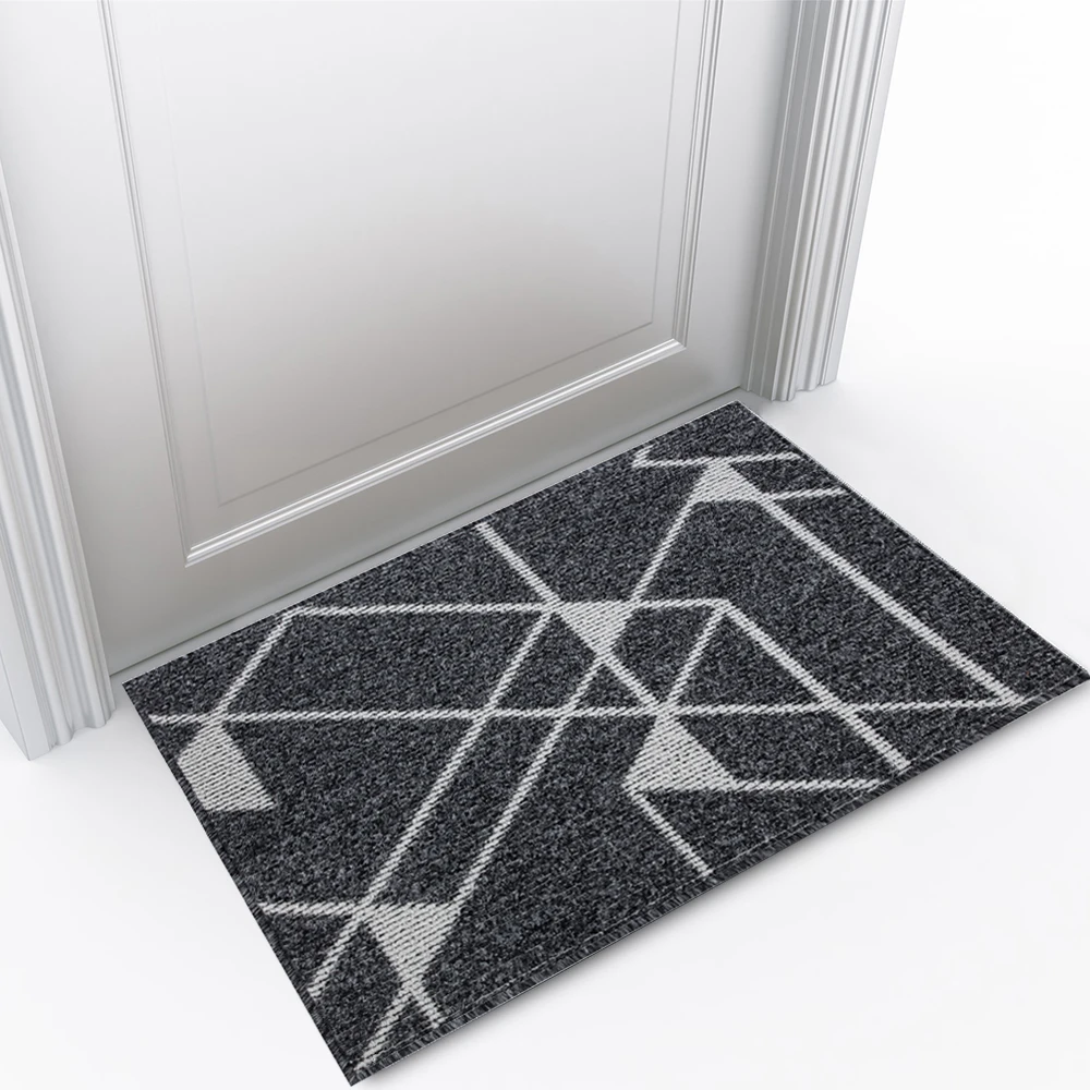 

Anti-Slip Backing Custom Print Lightning Black Wholesale Door Floor Mat