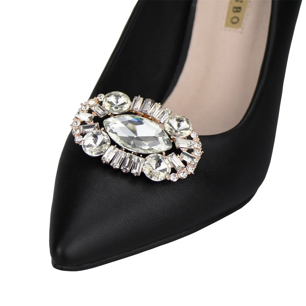 

XILIANGFEIZI Factory Wholesale Custom Shoes Buckle Charm Sandal High Heel Rhinestone Alloy Decoration Crystal Shoe Charm